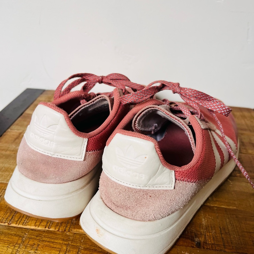 Adidas Originals Flashback Sneakers in the Raw Pink/White Colorway - Picture 11 of 11